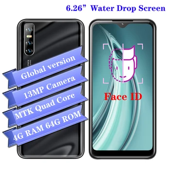 Smartphone 13MP 4GB RAM 64GB ROM M40 6.26'' Water Drop Screen Original Face unlocked WiFi Android Mobile Phones Cheap Celulares
Smartphone 13MP 4GB RAM 64GB ROM M40 6.26'' Water Drop Screen Original Face unlocked WiFi Android Mobile Phones Cheap Celulares