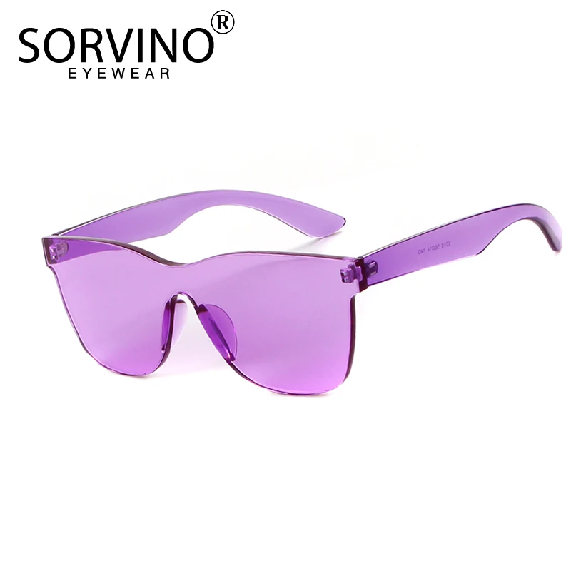 

Мужские и женские Квадратные Солнцезащитные очки без оправы SORVINO, летние дизайнерские очки с кристаллами 90s