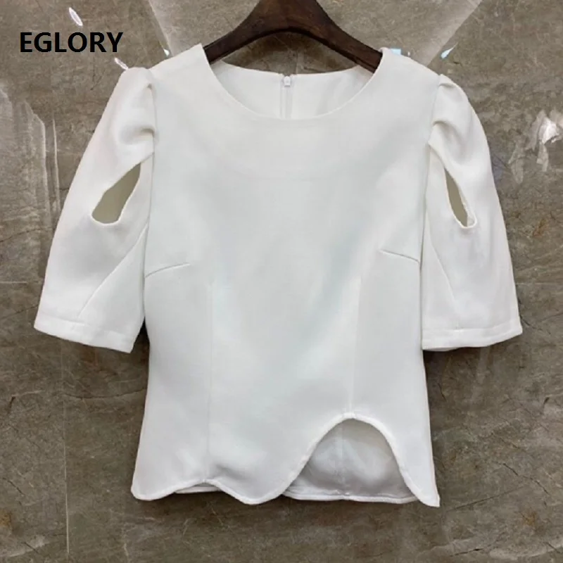 2021 Spring Summer Fashion Tops Women O-Neck Hollow Out Sexy Short Sleeve Casual Asymmetrical Tops White Red Black Blouse Female
2021 Spring Summer Fashion Tops Women O-Neck Hollow Out Sexy Short Sleeve Casual Asymmetrical Tops White Red Black Blouse Female