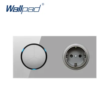 Wallpad 3 Gang 2 Way With EU German Grey Wall Power Socket Outlet Crystal Glass Panel 16A Grounded With Child Protective Lock
Wallpad 3 Gang 2 Way With EU German Grey Wall Power Socket Outlet Crystal Glass Panel 16A Grounded With Child Protective Lock