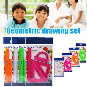 4Pcs Mathematics Geometry Set Ruler Drawing Tools Stationery School Office Supply DU55
4Pcs Mathematics Geometry Set Ruler Drawing Tools Stationery School Office Supply DU55