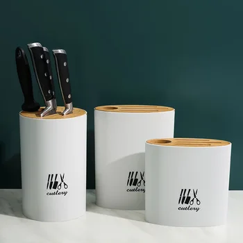 Hot Sell Knife Holder ABS+Bamboo Knife Block 3 Colores Knife Stand Multi-function Kitchen Knife Estante De Cuchillo
Hot Sell Knife Holder ABS+Bamboo Knife Block 3 Colores Knife Stand Multi-function Kitchen Knife Estante De Cuchillo
