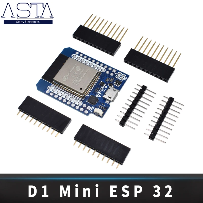 D1 Mini ESP 32 WiFi+Bluetooth Internet of Things Development Board Based ESP8266 Fully Functional
D1 Mini ESP 32 WiFi+Bluetooth Internet of Things Development Board Based ESP8266 Fully Functional