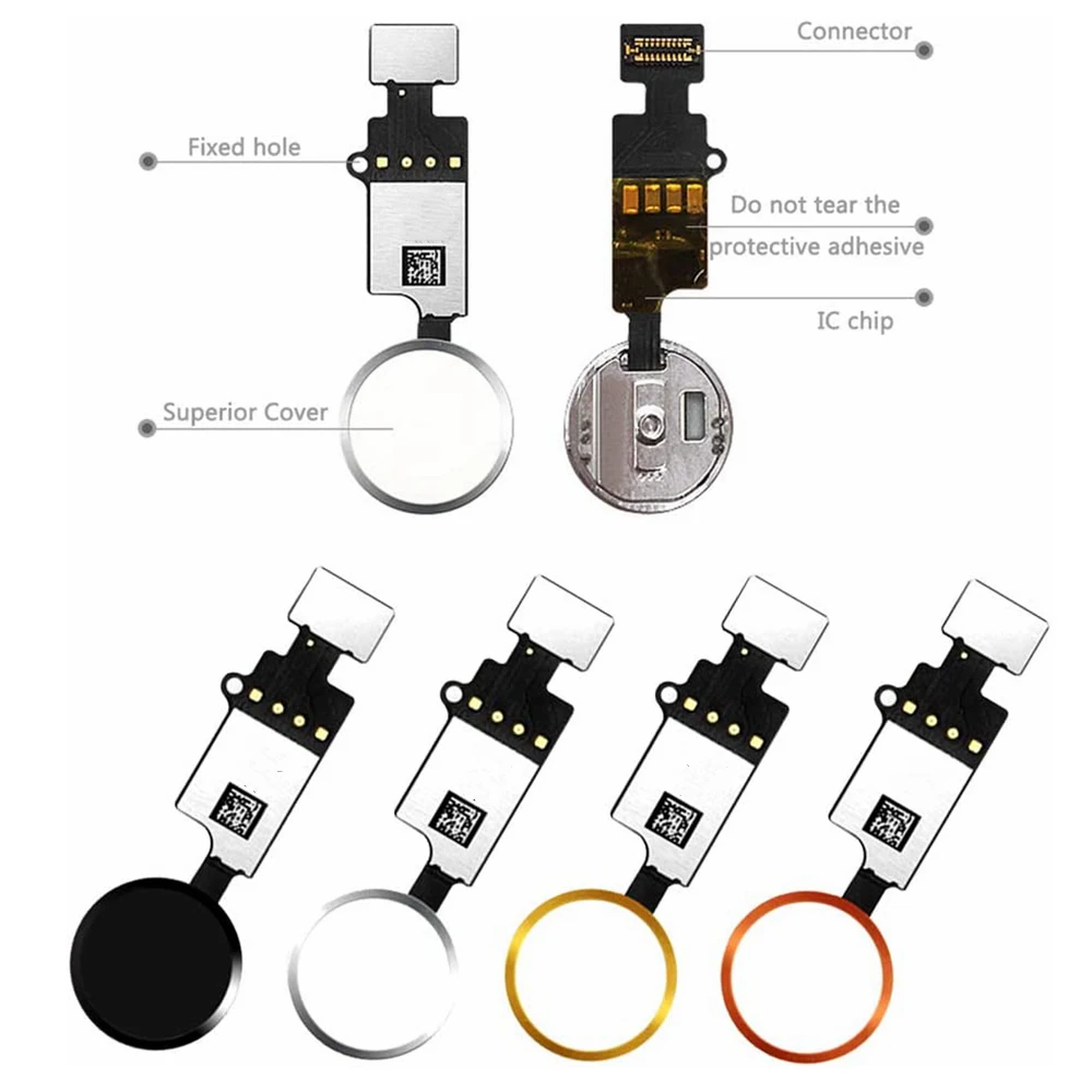Universal Home Button Main Key Flex Cable Replacement Parts for iPhone 7/7 Plus 8/8 Plus Menu Keypad Return Function Solution
Universal Home Button Main Key Flex Cable Replacement Parts for iPhone 7/7 Plus 8/8 Plus Menu Keypad Return Function Solution