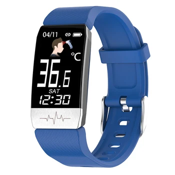 

T1S Smart Watch Bracelet Temperature Measure Blood Pressure Oxygen Heart Rate Monitor Health Smart Wristbands