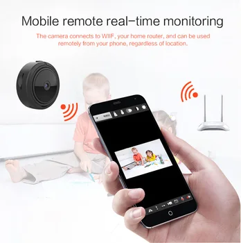 1080P Wireless Mini WiFi Camera Home Security Camera IP CCTV Surveillance IR Night Vision Motion Detect Baby Monitor P2P 2020
1080P Wireless Mini WiFi Camera Home Security Camera IP CCTV Surveillance IR Night Vision Motion Detect Baby Monitor P2P 2020