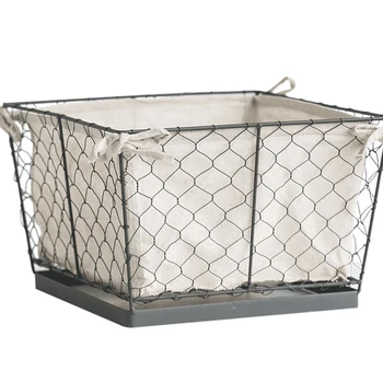 Iron Storage Basket Kitchen Snack Storage Basket Desktop Toy Wardrobe Clothing Basket 
Iron Storage Basket Kitchen Snack Storage Basket Desktop Toy Wardrobe Clothing Basket