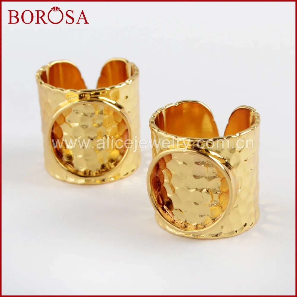 BOROSA 10/20PCS Gold Color Brass Round Blank Ring Base Metal Rings Settings for Druzy Gems Ring Jewelry Making PJ114-G
BOROSA 10/20PCS Gold Color Brass Round Blank Ring Base Metal Rings Settings for Druzy Gems Ring Jewelry Making PJ114-G