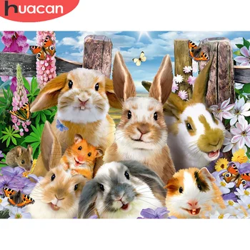HUACAN 5D DIY Diamond Painting 5D Rabbit Full Square Round Embroidery Animal Mosaic Needlework Decor Diamond Art 
HUACAN 5D DIY Diamond Painting 5D Rabbit Full Square Round Embroidery Animal Mosaic Needlework Decor Diamond Art