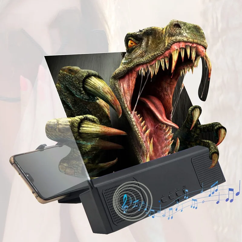 1pc 3D Screen Amplifier Mobile Phone Magnifying 12'' 3D Screen Magnifier with Bluetooth Speaker HD Protable Movies Phone Holder
1pc 3D Screen Amplifier Mobile Phone Magnifying 12'' 3D Screen Magnifier with Bluetooth Speaker HD Protable Movies Phone Holder