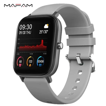 MAFAM P8 Smart Watch Men Women Heart Rate Blood Pressure Monitor Weather Forecast IP67 Waterproof Sport Fitness Tracker
MAFAM P8 Smart Watch Men Women Heart Rate Blood Pressure Monitor Weather Forecast IP67 Waterproof Sport Fitness Tracker