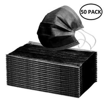 50/100Pcs Black Disposable Face Mask Three-layer Protection Non Woven Disposable Dust Face Mouth Masks Anti-Dust Earhook Mask
50/100Pcs Black Disposable Face Mask Three-layer Protection Non Woven Disposable Dust Face Mouth Masks Anti-Dust Earhook Mask