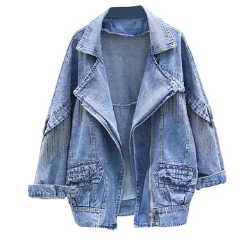 Spring New Women Denim Jacket 2020 Autumn Fringe Denim Jackets Female Korean Loose Coat Ladies Casual jeans Outerwear tide
Spring New Women Denim Jacket 2020 Autumn Fringe Denim Jackets Female Korean Loose Coat Ladies Casual jeans Outerwear tide