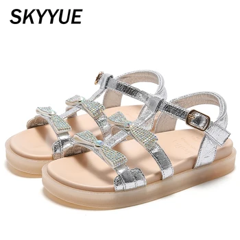 Summer Kids Bow Beach Sandals Children Rhinestone Princess Sandals Baby Girls Soft Black Shoes Toddler Brand Sandals 2020 New 
Summer Kids Bow Beach Sandals Children Rhinestone Princess Sandals Baby Girls Soft Black Shoes Toddler Brand Sandals 2020 New