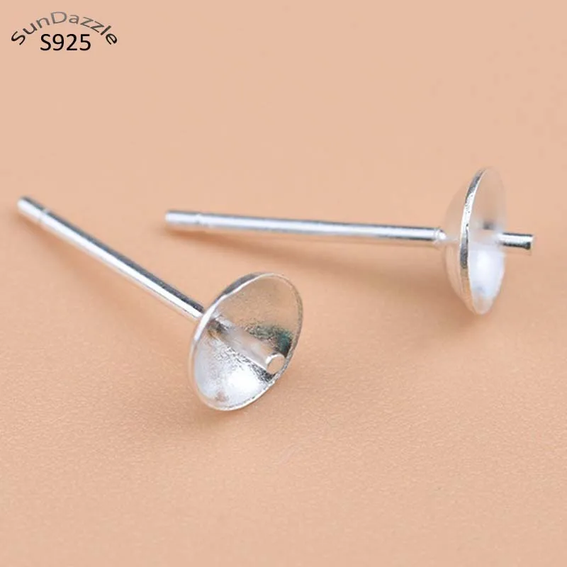 10pcs Real Solid 925 Sterling Plain Silver Earring Stud Needle Post Bow Head Base Pins 3~8mm Settings DIY Jewelry Making
10pcs Real Solid 925 Sterling Plain Silver Earring Stud Needle Post Bow Head Base Pins 3~8mm Settings DIY Jewelry Making