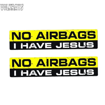 Volkrays 2 X Interesting Car Sticker Funny No Airbags I Have Jesus Accessories Reflective Waterproof PVC Decal,2cm*14cm
Volkrays 2 X Interesting Car Sticker Funny No Airbags I Have Jesus Accessories Reflective Waterproof PVC Decal,2cm*14cm