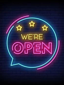 

Neon Sign For We Are Open Neon bulb sign Commercial Beer Lamp resterant light Hotel store shop diner coffee Impact Attract light