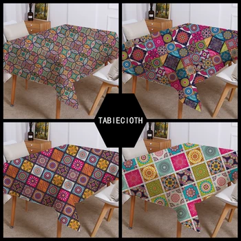 Bohemian Style Print Decorative Linen Tablecloth geometry Mandala Thick square Rectangular Dining Table Cover Tea Table Cloth
Bohemian Style Print Decorative Linen Tablecloth geometry Mandala Thick square Rectangular Dining Table Cover Tea Table Cloth
