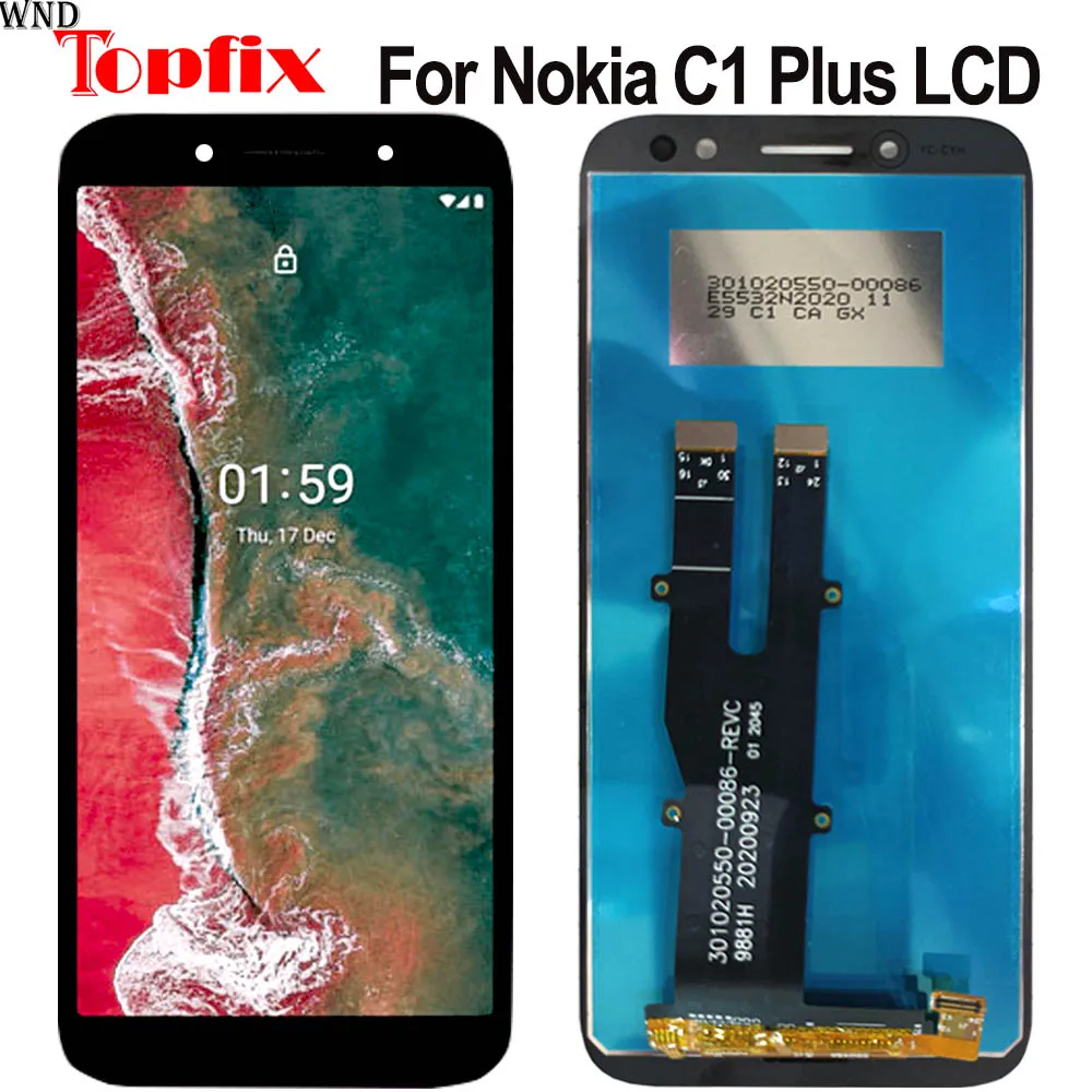 5.45"For Nokia C1 Plus LCD Display Touch Panel Screen Digitizer Assembly Replacement For TA-1312 Displas | Мобильные телефоны и