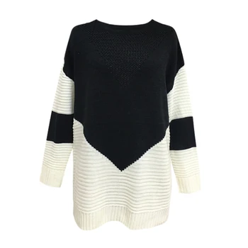 Z Women's Sweaters Winter 2019 Pullover Round Neck Long Sleeve Color Matching Sweater Women Plus Size Sweaters Sweterek
Z Women's Sweaters Winter 2019 Pullover Round Neck Long Sleeve Color Matching Sweater Women Plus Size Sweaters Sweterek