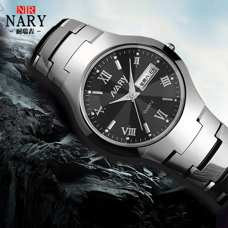 Nary/NARY-Style Business Watch Men Casual Tungsten Steel with Waterproof Quartz Watch Source Factory Goods 6020
Nary/NARY-Style Business Watch Men Casual Tungsten Steel with Waterproof Quartz Watch Source Factory Goods 6020