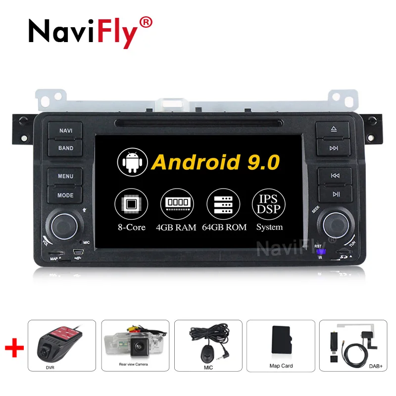 NaviFly DSP IPS Eight core 4G RAM 64G ROM Android9.0 Car DVD Player For BMW E46 M3 318i 320i 325i with Steering wheel RDS GPS
NaviFly DSP IPS Eight core 4G RAM 64G ROM Android9.0 Car DVD Player For BMW E46 M3 318i 320i 325i with Steering wheel RDS GPS