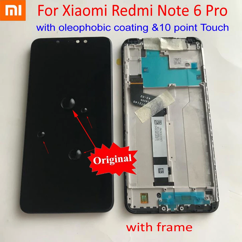100% Оригинальный Лучший стеклянный датчик для Xiaomi Redmi Note 6 Pro 10 сенсорный экран ЖК