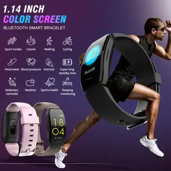 Bluetooth Smart Sports Bracelet Heart Rate Monitor With 1.14 Inch Touchable Color Screen Waterproof Step Counting Smart Bracelet
Bluetooth Smart Sports Bracelet Heart Rate Monitor With 1.14 Inch Touchable Color Screen Waterproof Step Counting Smart Bracelet