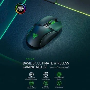 Razer Basilisk Ultimate Wireless Mouse HyperSpeed Wireless Technology 20000DPI FOCUS+ Optical Sensor (without Charging Base)
Razer Basilisk Ultimate Wireless Mouse HyperSpeed Wireless Technology 20000DPI FOCUS+ Optical Sensor (without Charging Base)