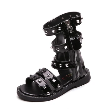 CNFSNJ new summer Roman shoes rivet Baby Girls Sandals Fashion soft bottom non-slip Rhinestone Kids Flat sneakers 26-36 
CNFSNJ new summer Roman shoes rivet Baby Girls Sandals Fashion soft bottom non-slip Rhinestone Kids Flat sneakers 26-36