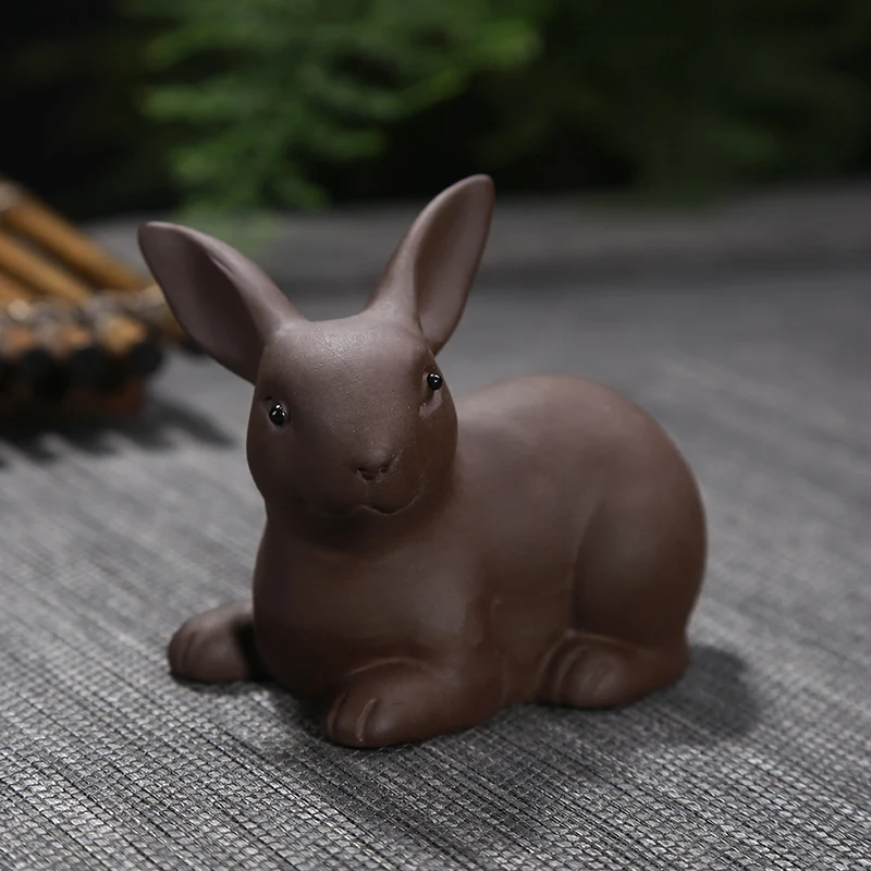 JIA GUI Луо чай для домашних животных пара кролик фиолетовая глина домашний декор