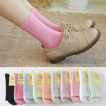 10 Pair/lot lSize 35-42 New Summer Candy Color Women Mid-calf Length Socks Cotton Casual Springs Lady Students Girls Solid Socks 
10 Pair/lot lSize 35-42 New Summer Candy Color Women Mid-calf Length Socks Cotton Casual Springs Lady Students Girls Solid Socks