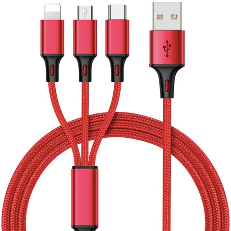 3in1 Fast Charger Cable Type C Micro USB Cable Universal Multi Function Cable For iphone 6 6S 7 8 Plus Android Smart phone
3in1 Fast Charger Cable Type C Micro USB Cable Universal Multi Function Cable For iphone 6 6S 7 8 Plus Android Smart phone