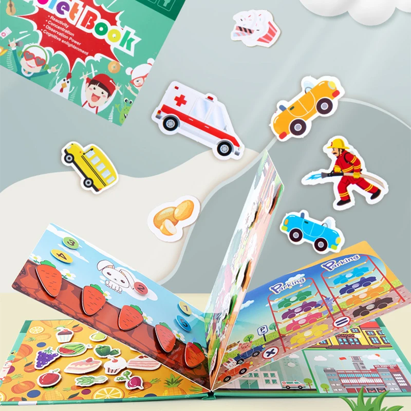 Montessori Quiet Book My First Busy Book Animal Fruit Numbers Matching Game Toy For Kids Children Educational DIY Toy
Montessori Quiet Book My First Busy Book Animal Fruit Numbers Matching Game Toy For Kids Children Educational DIY Toy