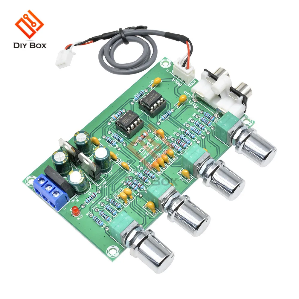 NE5532 Audio 4 Channels Preamplifier Tone Board Quality Stereo Pre-amp Amplifier Board Professional Telephone Channel Amplifier
NE5532 Audio 4 Channels Preamplifier Tone Board Quality Stereo Pre-amp Amplifier Board Professional Telephone Channel Amplifier