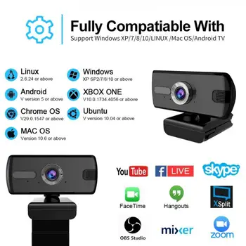 USB Web Camera 1080P HD Webcam with Microphone Computer for Video Calling Network Teaching Online Learning Camera Fast Delivery
USB Web Camera 1080P HD Webcam with Microphone Computer for Video Calling Network Teaching Online Learning Camera Fast Delivery