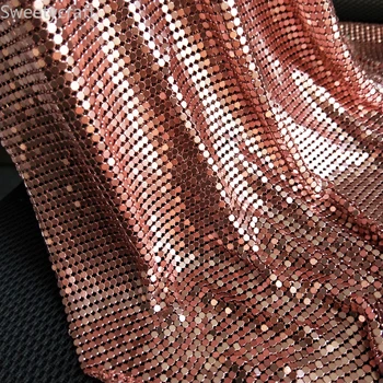 45*150cm Rose Gold Flexible Aluminum Sequin Mesh Fabric Chainmail Fabric For Table Cloth Chainmail Curtains Sexy Cosplay Dress
45*150cm Rose Gold Flexible Aluminum Sequin Mesh Fabric Chainmail Fabric For Table Cloth Chainmail Curtains Sexy Cosplay Dress