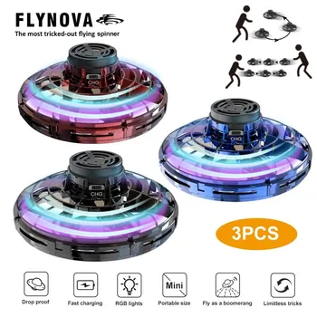 3Pcs Flynova UFO Drone Fingertip Upgrade Flight Fly Gyro Flying Spinner Decompression Toy For Adult and Kids
3Pcs Flynova UFO Drone Fingertip Upgrade Flight Fly Gyro Flying Spinner Decompression Toy For Adult and Kids