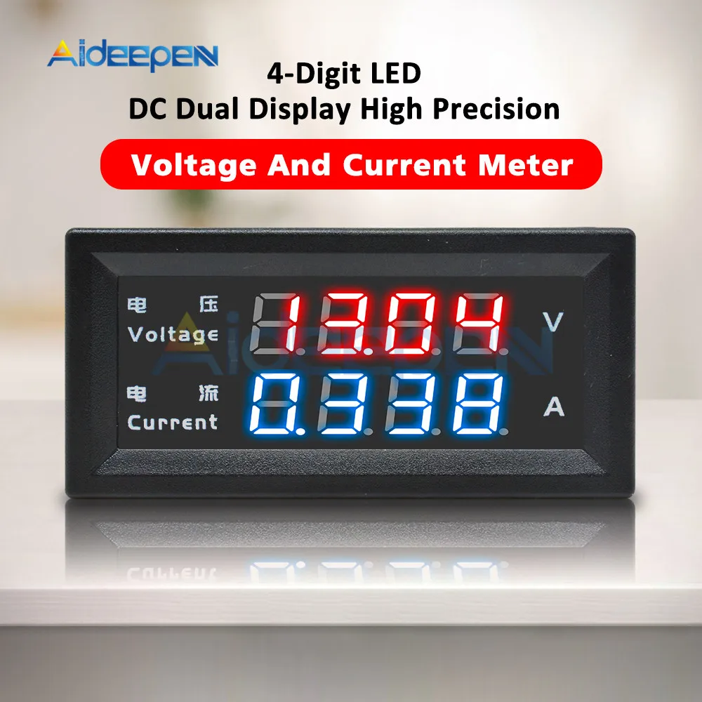 M4430 Mini Digital Voltmeter Ammeter DC 100V 200V 10A Panel Amp Volt Voltage Current Meter Tester Detector Dual LED Display
M4430 Mini Digital Voltmeter Ammeter DC 100V 200V 10A Panel Amp Volt Voltage Current Meter Tester Detector Dual LED Display