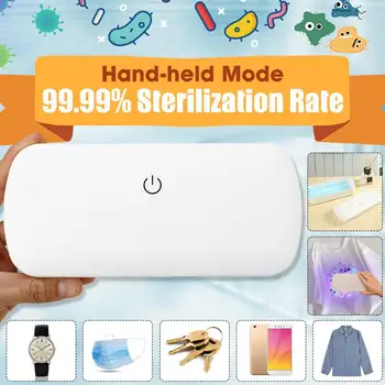 Portable UV Sterilizer Box Phone Mask Cleaner Personal Sanitizer UV Ozone Disinfection Cabinet UV Light Lamp USB Charging Box
Portable UV Sterilizer Box Phone Mask Cleaner Personal Sanitizer UV Ozone Disinfection Cabinet UV Light Lamp USB Charging Box