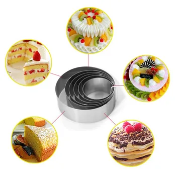 6Pcs Stainless Steel Round Circle Cookie Fondant Cake Mold Mould Mousse Ring Dessert Cake Decorating Tools
6Pcs Stainless Steel Round Circle Cookie Fondant Cake Mold Mould Mousse Ring Dessert Cake Decorating Tools