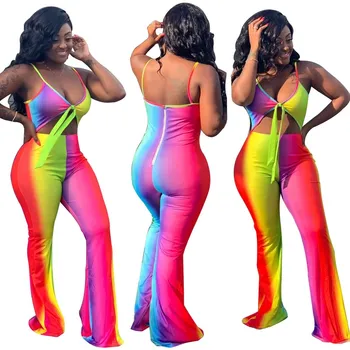 Fashion 2019 Women Sexy Rainbow Printed Bodycon Jumpsuits Hollow Out Backless Playsuit Party V-Neck Spaghetti Strap Rompers
Fashion 2019 Women Sexy Rainbow Printed Bodycon Jumpsuits Hollow Out Backless Playsuit Party V-Neck Spaghetti Strap Rompers