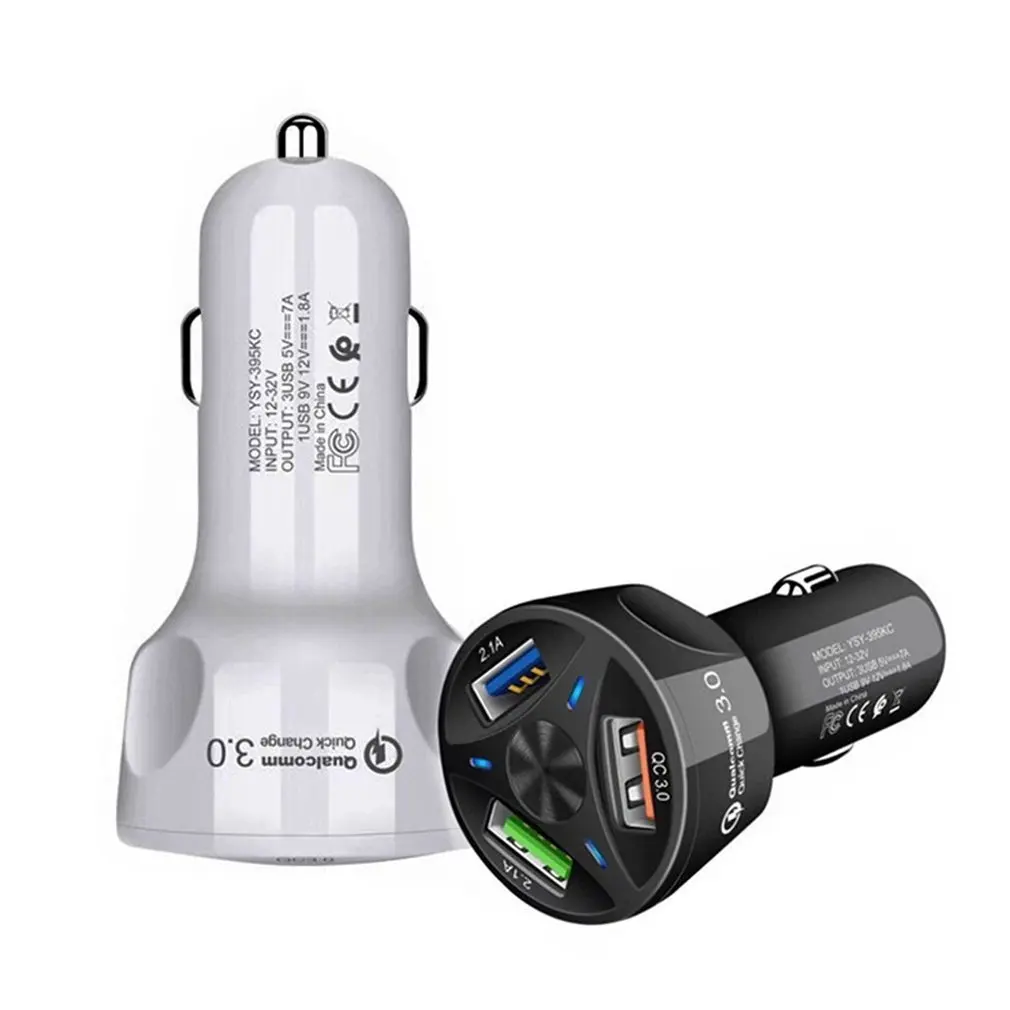 3usb Car Charger with Indicator Multi-port Usb Mobile Phone Charger 3.0 fast charge Technology Automatic Power-Off Protection
3usb Car Charger with Indicator Multi-port Usb Mobile Phone Charger 3.0 fast charge Technology Automatic Power-Off Protection
