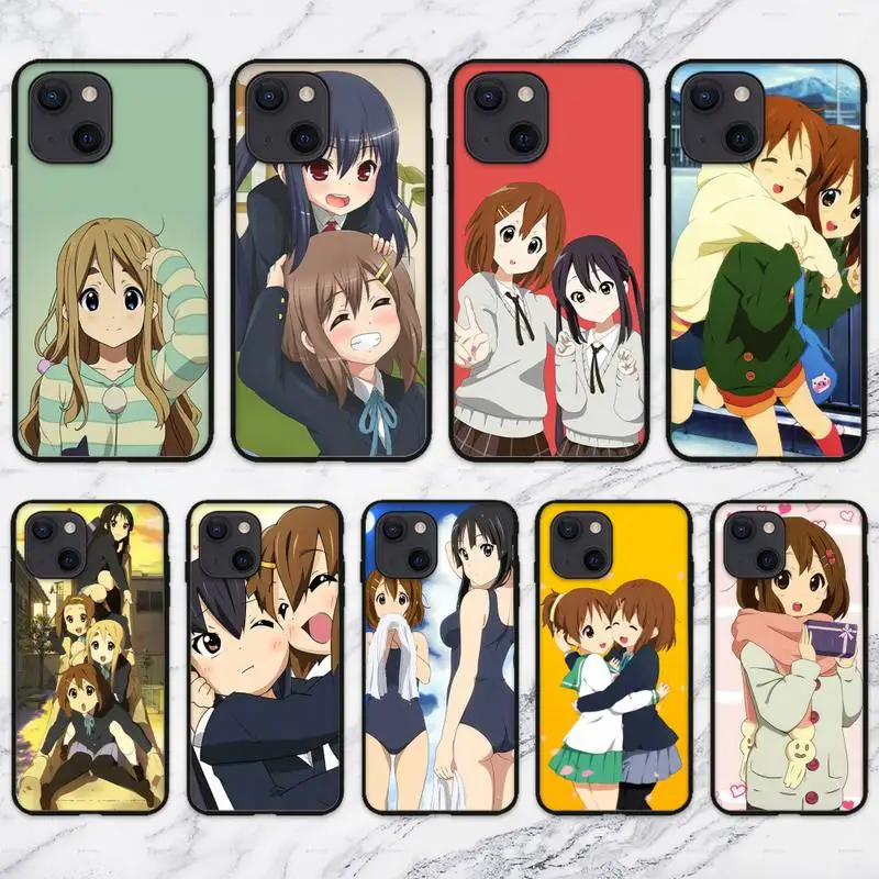 Мультяшный милый чехол k-on с аниме для телефона iPhone 11 12 Mini 13 Pro XS Max X 8 7 6s Plus 5 SE XR |