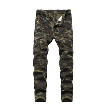 Jeans Men 2020 New Men's Stretch Camouflage Motorcycle Casual trousers Men's Slim Multi-pocket Men's pants Size 28-38 
Jeans Men 2020 New Men's Stretch Camouflage Motorcycle Casual trousers Men's Slim Multi-pocket Men's pants Size 28-38