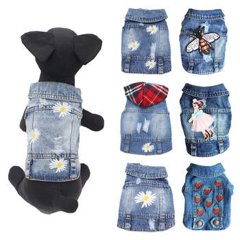 2020 New Designer Daisy Embroidery Dog Coat Denim Jacket For Pitbull Chihuahua Cowboy Puppy Jeans Vest Xs-xxl Pet Clothing 10A
2020 New Designer Daisy Embroidery Dog Coat Denim Jacket For Pitbull Chihuahua Cowboy Puppy Jeans Vest Xs-xxl Pet Clothing 10A