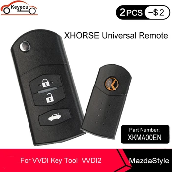 KEYECU 5PCS XHORSE XKMA00EN Universal Remote Key Fob 3 Button for Mazda Type Wire Universal Remote for VVDI Key Tool
KEYECU 5PCS XHORSE XKMA00EN Universal Remote Key Fob 3 Button for Mazda Type Wire Universal Remote for VVDI Key Tool