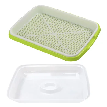 2pcs Seed Sprouting Set Soil-Free Sprouter Tray with Lid Hydroponics Germination Tray for Wheatgrass Soybean Mung
2pcs Seed Sprouting Set Soil-Free Sprouter Tray with Lid Hydroponics Germination Tray for Wheatgrass Soybean Mung