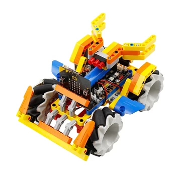 Program Intelligent Robot Building Block Kit Mecanum Wheel Robot Car For Micro: Bit Programmable Toys For Kids Adults Gift
Program Intelligent Robot Building Block Kit Mecanum Wheel Robot Car For Micro: Bit Programmable Toys For Kids Adults Gift
