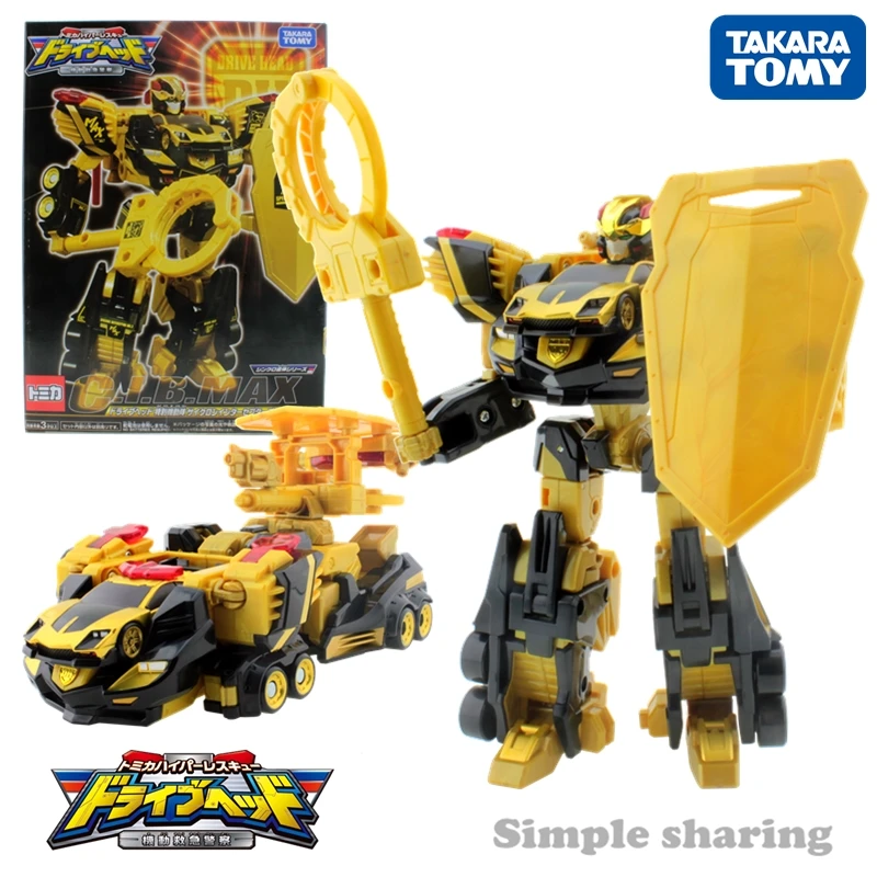 Takara Tomy Tomica Hyper Rescue Drive Head Cyclone Interceptor Black Max Car DieCast Миниатюрная модель комплект